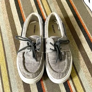 Boys Gray Boat Shoes